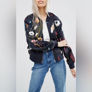 Weekday Print Bomber in Paradise Floral